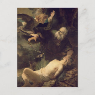 The Sacrifice of Abraham, 1635 Vykort