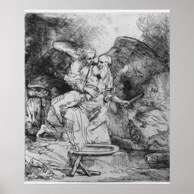 The Sacrifice of Abraham, 1645 Poster (Framsidan)
