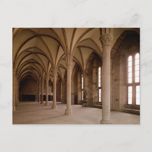 The Salle des Hotes, insida-synen på abbey Vykort (Framsida)
