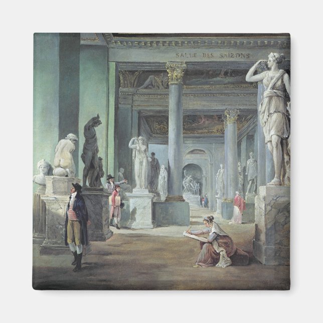 The Salle des Saisons at the Louvre, c. 1802 Magnet (Framsidan)