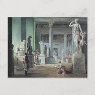 The Salle des Saisons at the Louvre, c. 1802 Vykort