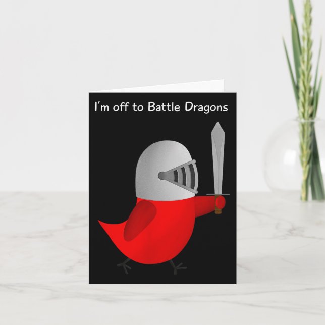 The Sammy Bird - I'm Off To Battle Dragons  Kort (Framsida)