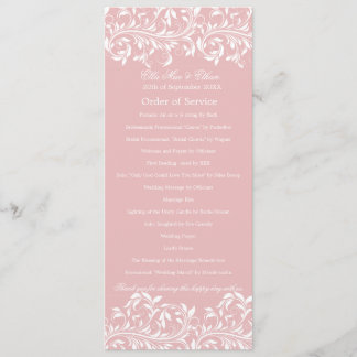 The Sarah Jane Rosa & vit Ceremoniordning Program