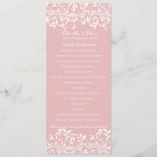 The Sarah Jane Rosa & vit Order of Service Program