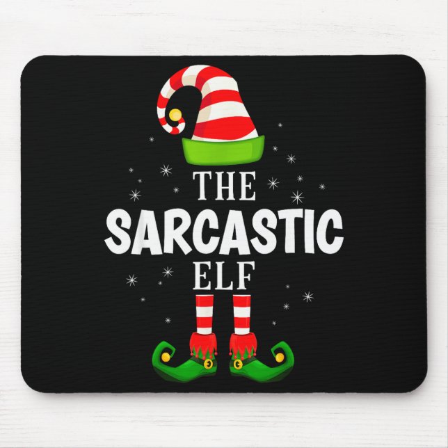 The Sarcastic Elf Christmas Pjs Matching Pajama  Musmatta (Framsidan)
