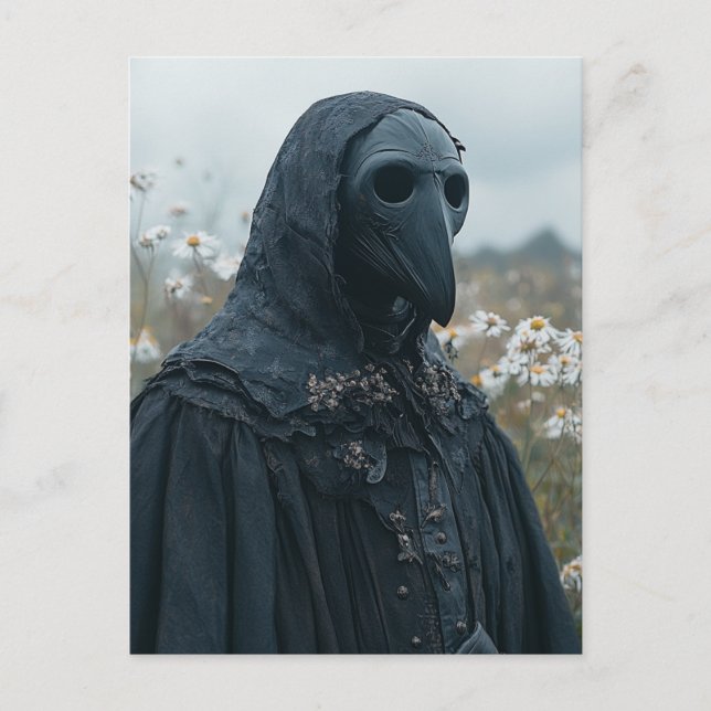 The Scary Plague Doctor in the Meadow Vykort (Framsida)