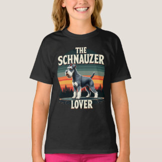 The Schnauzer Lover - Retro Hund Design  T Shirt