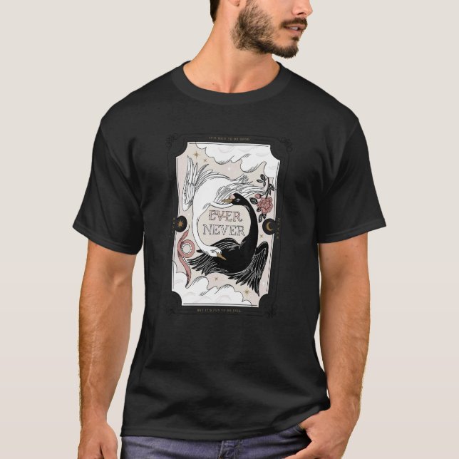 The School for Good and Evil Ever Never Black & Wh T Shirt (Framsida)