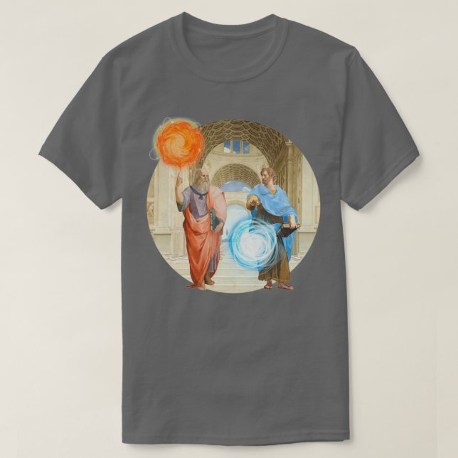 The school of athens plato vs aristotle t shirt (Design framsida)