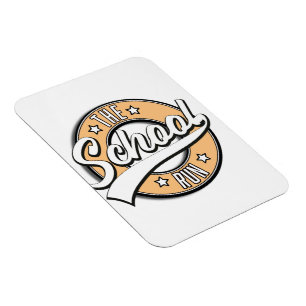 The School Run retro logotyp Magnet