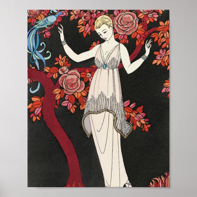 The Science Tree Evening Dress - George Barbier Poster (Framsidan)