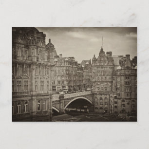 The Scotsman Hotel and North Bridge, Edinburgh Vykort
