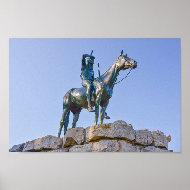 The Scout Statue Front View, Kansas City, Missouri Poster (Framsidan)