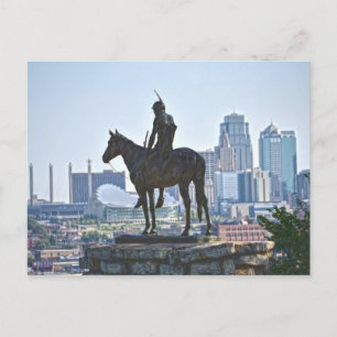 The Scout Statue, Kansas City, Missouri Vykort