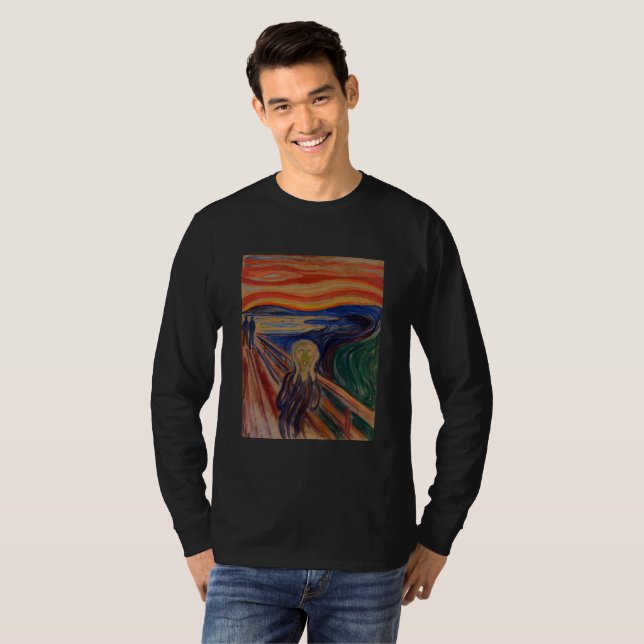 The Scream by Edvard Munch – Iconic Art T Shirt (Hel framsida)