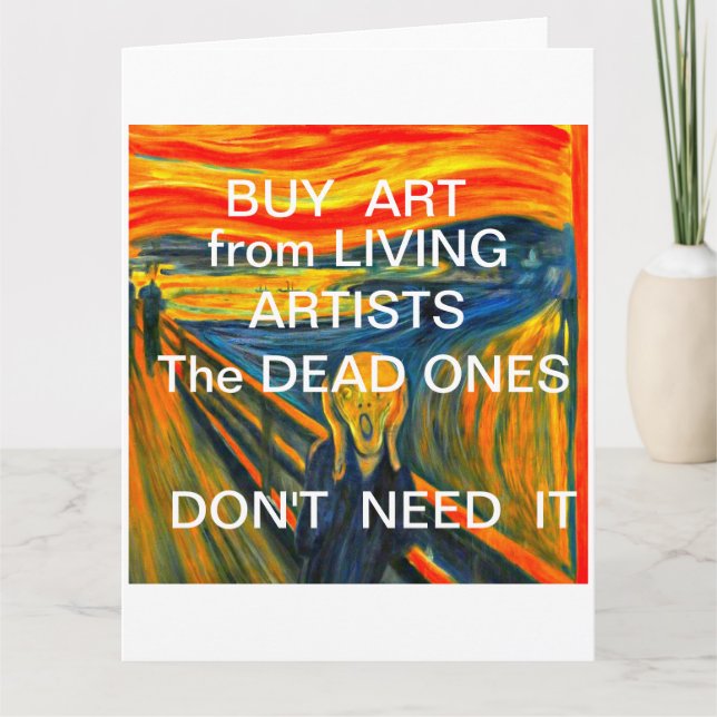 The Scream by Munch, Parody Kort (Framsida)