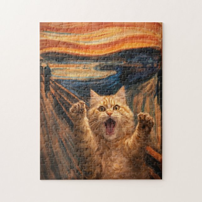 The Scream Cat Parody Art                          Pussel (Vertikal)
