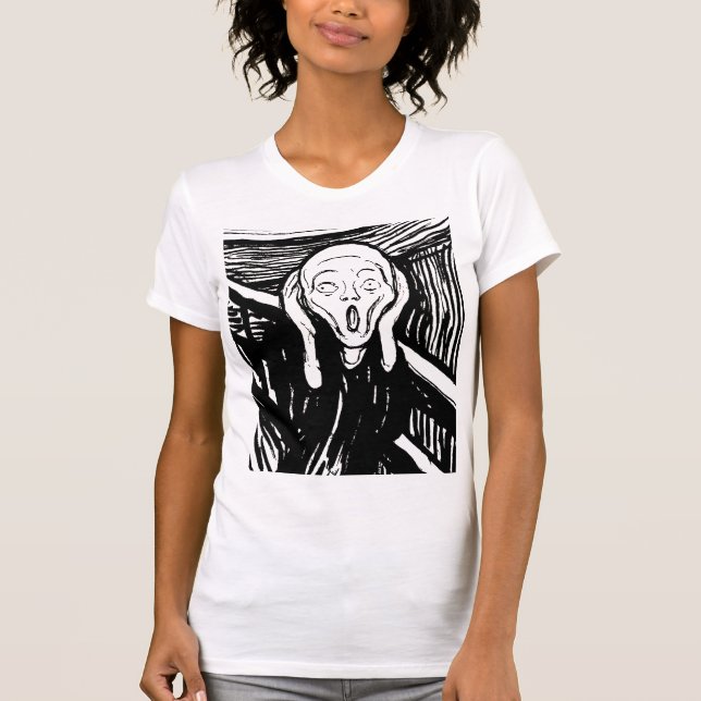 The Scream – Edvard Munch Art T Shirt (Framsida)