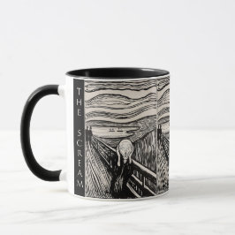 The Scream – Edvard Munch – Custom Text Mugg