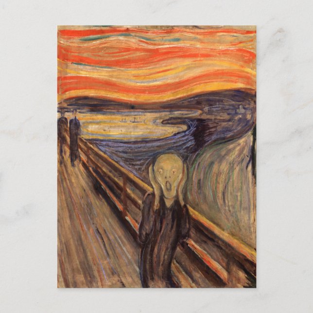 The Scream - Edvard Munch Vykort (Framsida)
