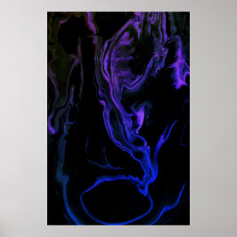The Scream - en abstrakt konstskapaelse på 61x91 c Poster