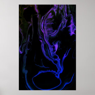 The Scream - en abstrakt konstskapaelse på 61x91 c Poster