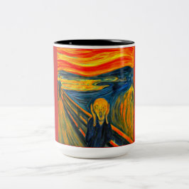 The Scream, FIne Art by Munch Två-Tonad Mugg