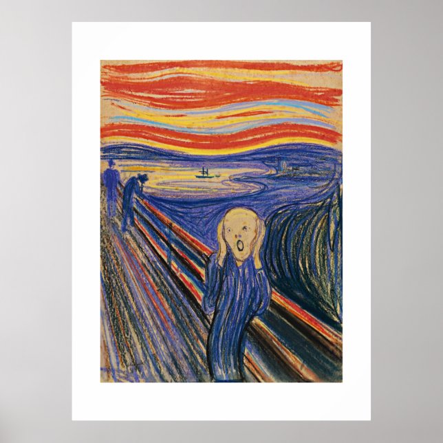 The Scream (pastel 1895) High Quality - Large Poster (Framsidan)