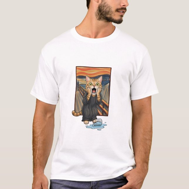 The Screaming Cat T Shirt (Framsida)