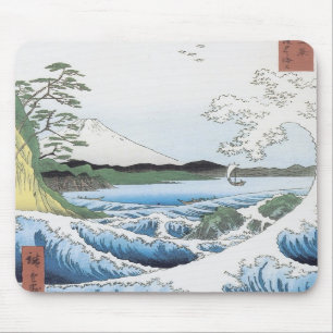 The Sea at Satta, Hiroshige, 1858 Mousepad Musmatta