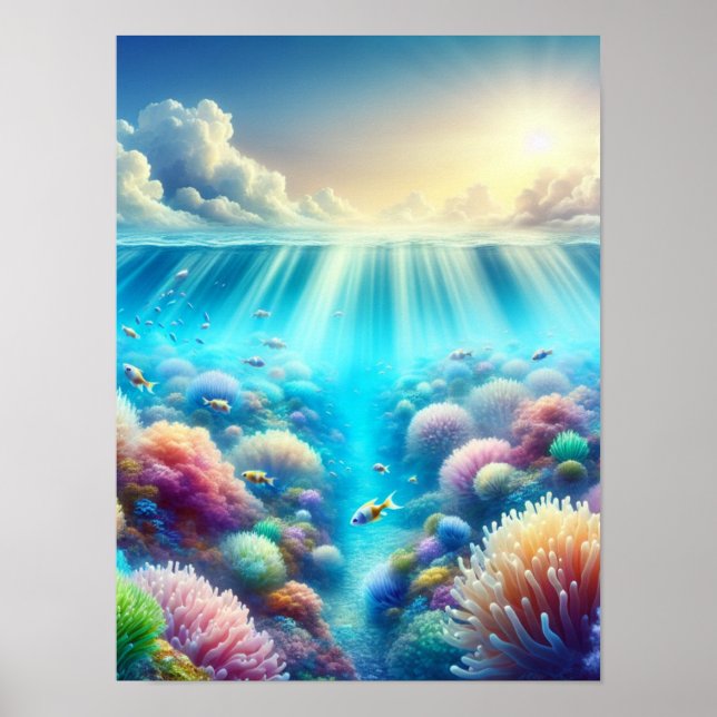 The sea is my happy place poster (Framsidan)
