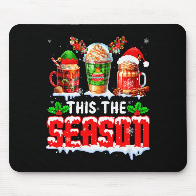 The Season Christmas Three Santa Reindeer Elf Coff Musmatta (Framsidan)