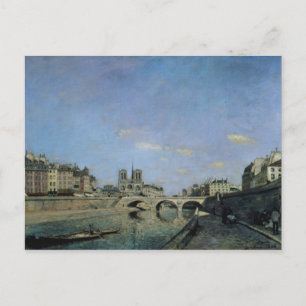 The Seine and Notre Dame in Paris, 1864 Vykort