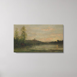 The Seine Morgon Charles-François Daubigny Canvastryck