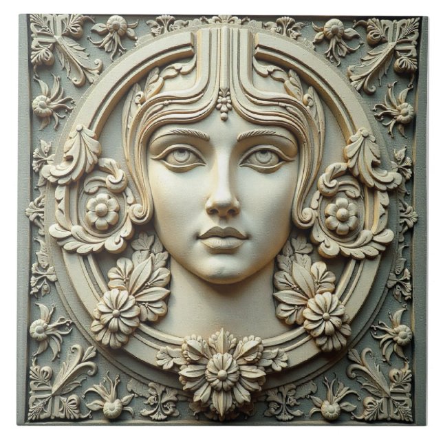 The Serene Muse Kakelplatta (Framsidan)