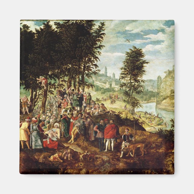 The Sermon of St. John the Baptist, c.1550 Magnet (Framsidan)
