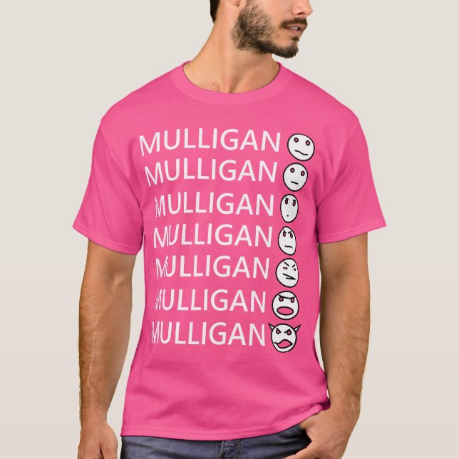 The Seven Faces Of Mulligan Magic T Shirt (Framsida)