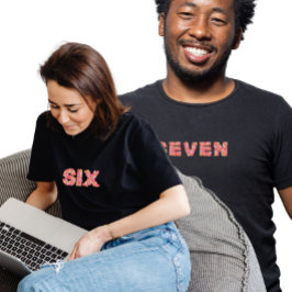 The "SEVEN" of the 6-7  Valentine's Day Meme Duo T Shirt