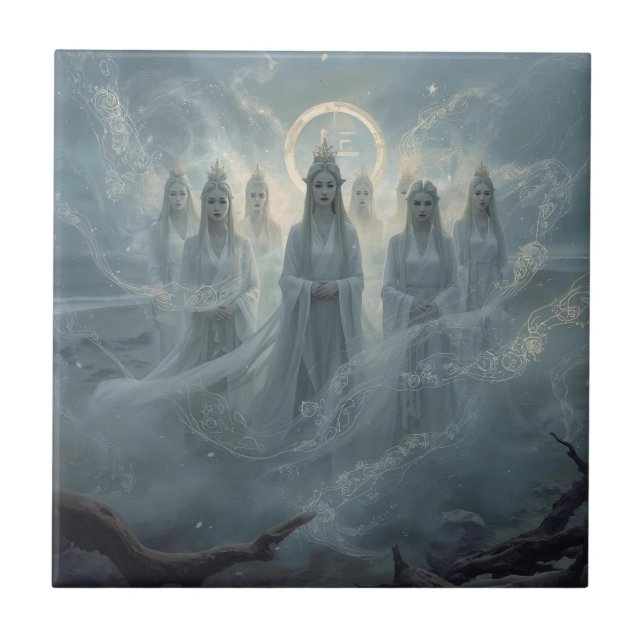 The Seven Queens of the Mist Kakelplatta (Framsidan)