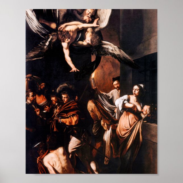 The Seven Works Of Mercy By Caravaggio Poster (Framsidan)