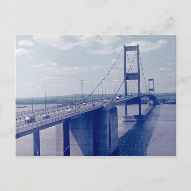 The Severn Bridge från Aust (1970-talet) Vykort (Framsida)