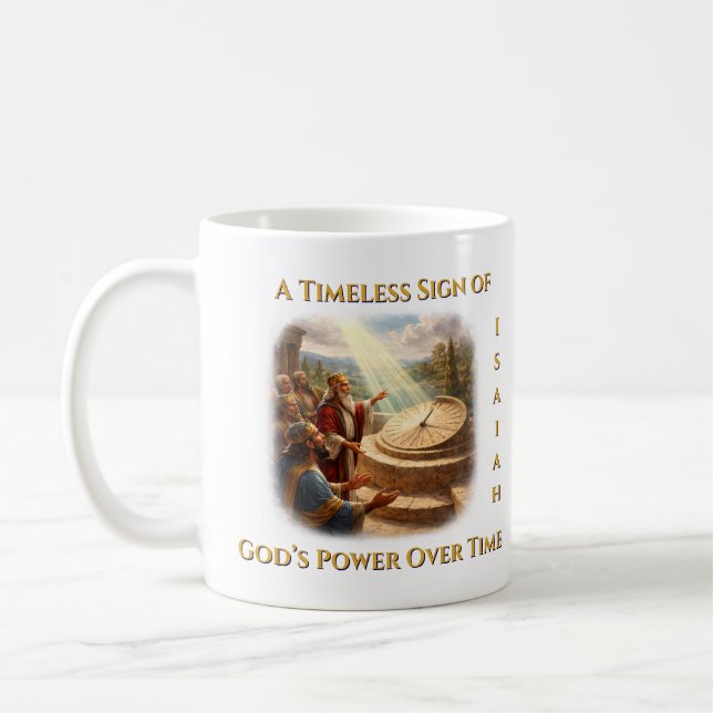 The Shadow Moves Backward – Biblical Miracle Kaffemugg (Vänster)