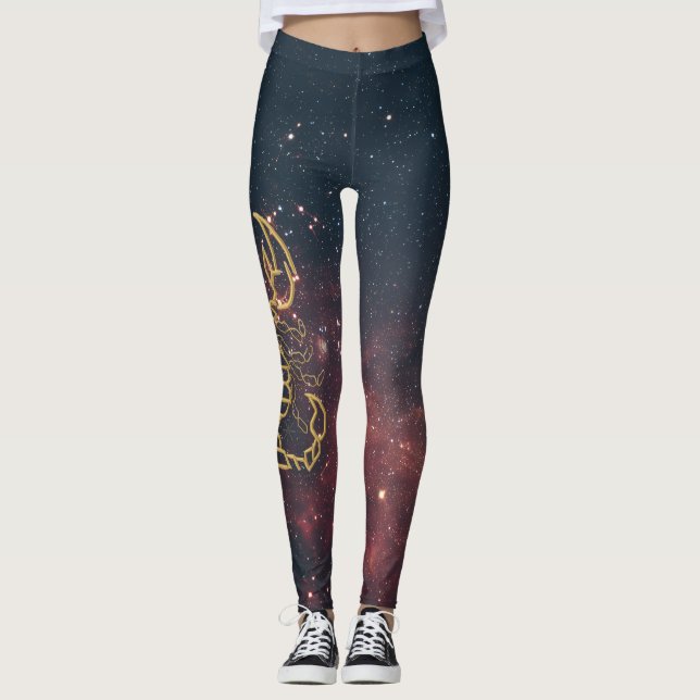 The Shadow & Stardust Scorpio Leggings (Framsida)