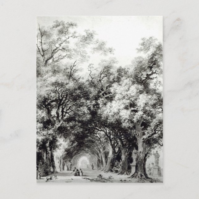 The shady alley, 1773-74 vykort (Framsida)