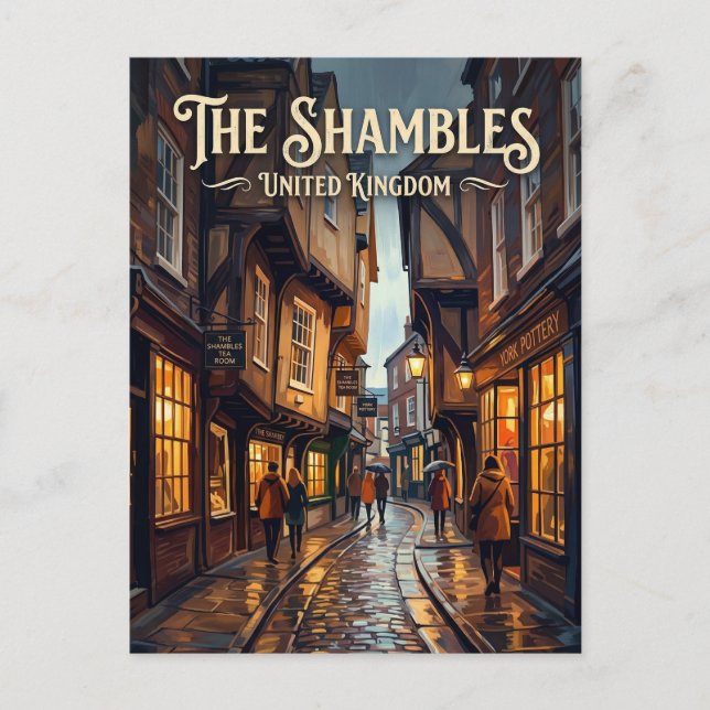 The Shambles Storbritannien Vykort (Framsida)