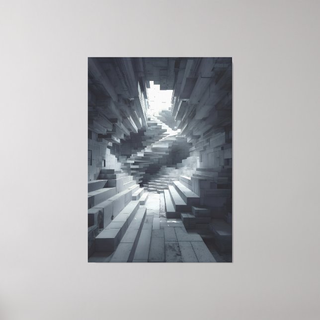 The Shape of Collapsed Steps × The Shape of Layere Canvastryck (Framsida)