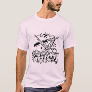 The Sharp Edge | Old-School Barber Flash Grafik T Shirt