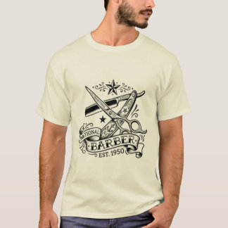 The Sharp Edge | Old-School Barber Flash Grafik T Shirt