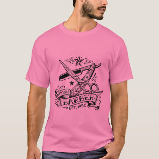 The Sharp Edge | Old-School Barber Flash Grafik T Shirt
