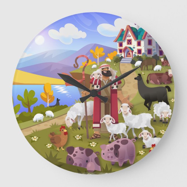 The Shepherd's Song Wall Clock Stor Klocka (Framsida)